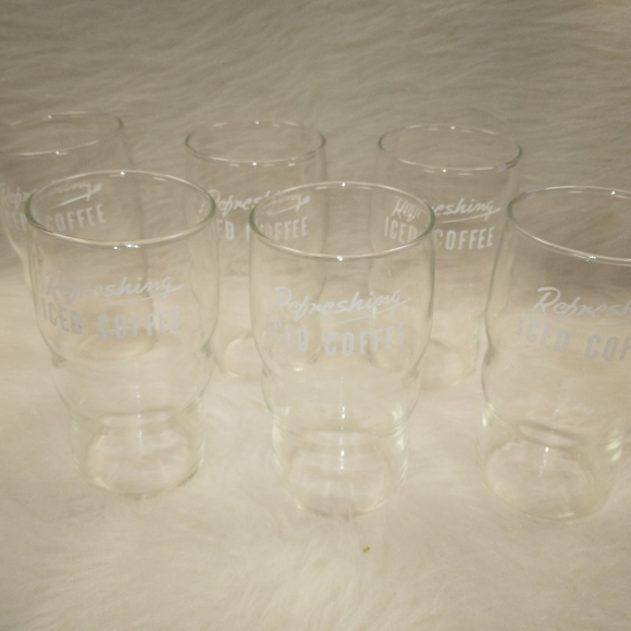 Refreshing Iced Coffee Glasses, set of 6